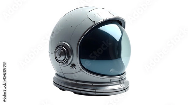 Obraz astronaut helmet illustration with visor and technical design, isolated on transparent background—perfect for science, space exploration, and futuristic artwork.