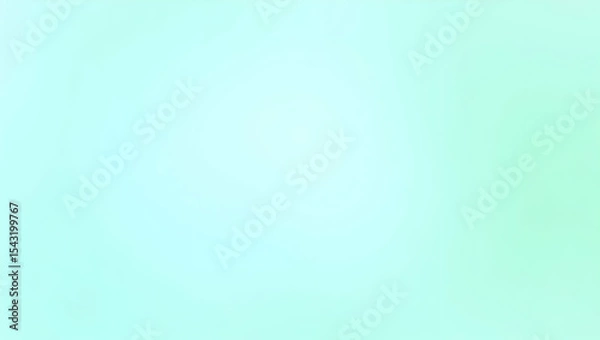 Fototapeta Gradient Harmony, A Subtle Blend of Light Cyan and Mint Green for Modern Digital Backgrounds