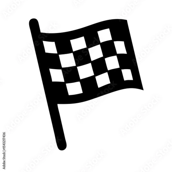 Obraz Race finish flag icon 