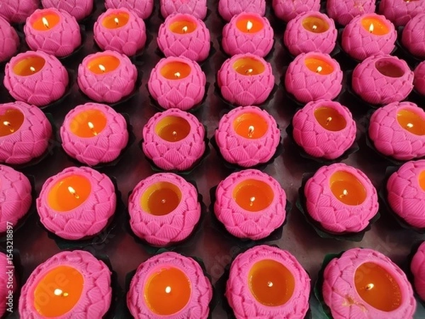 Obraz colorful candles background