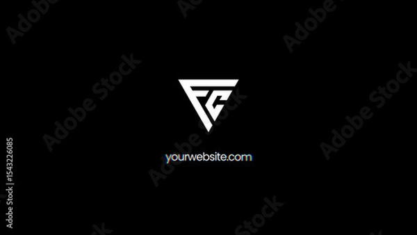 Obraz Glitch Logo Animation