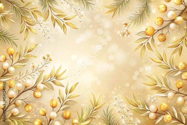 Fototapeta Boho Berries & Bloom Trail