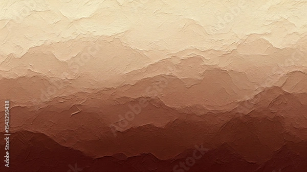 Fototapeta Abstract and textured creamy beige to chocolate brown gradient background