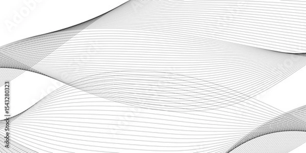 Obraz Abstract black glowing wave lines background. Digital frequency track equalizer. Abstract frequency sound wave lines and technology curve lines background.	