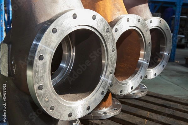 Fototapeta Industrial background from part of valves