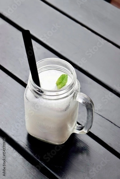 Obraz Delicious milkshakes are on the table.