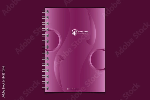 Obraz Professional modern creative notebook cover template