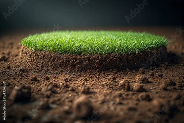 Obraz green grass on the ground