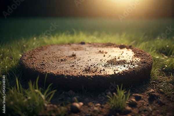 Obraz podium soil in garden