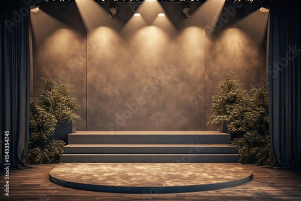 Obraz stage lights and spotlight