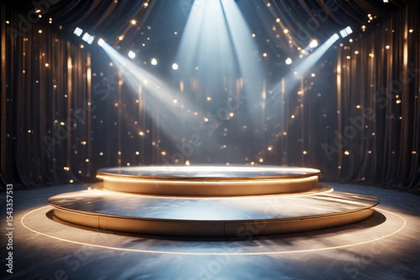 Obraz stage with spotlight
