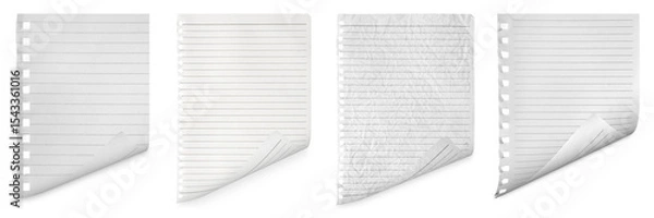 Obraz The collection isolated sheet of paper
