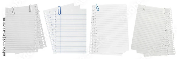 Obraz The collection isolated sheet of paper