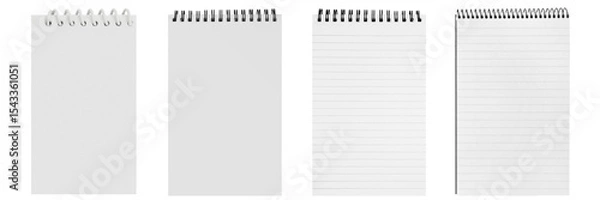 Obraz The collection isolated notebook of paper