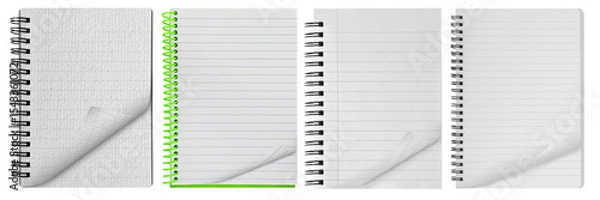 Obraz The collection isolated notebook of paper