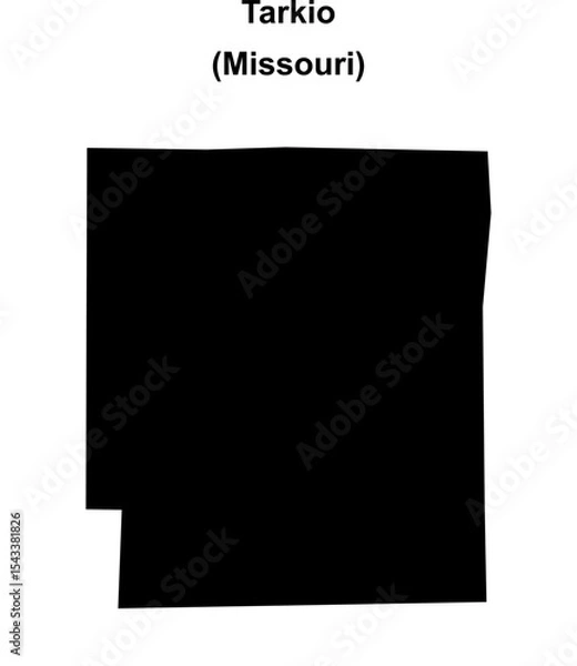 Fototapeta Tarkio (Missouri) blank outline map