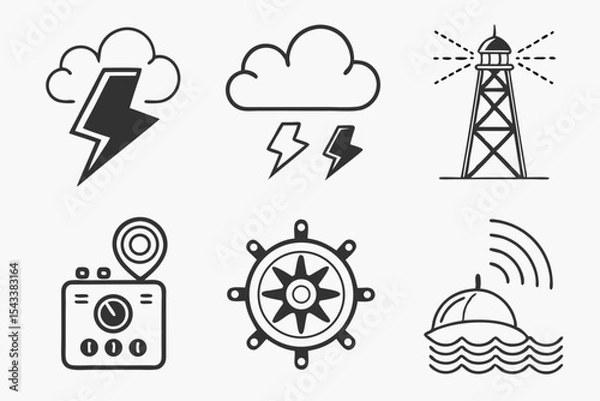 Obraz cloud computing icons