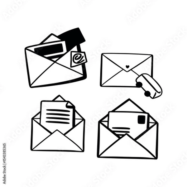 Obraz e mail icons