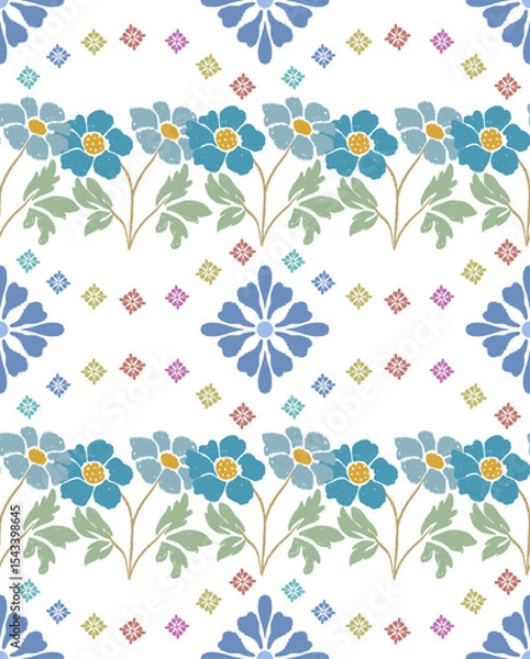 Fototapeta Seamless Flower Pattern - Vector