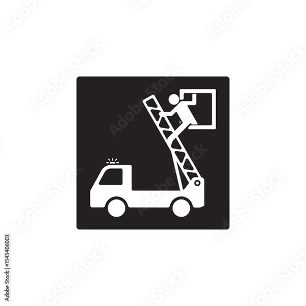 Fototapeta rescue window icon symbol sign vector
