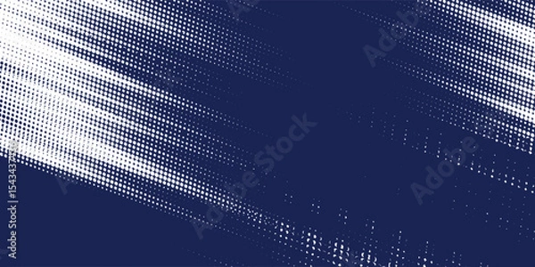 Fototapeta Abstract halftone wave dots background. Futuristic twisted grunge pattern, dots, circles. modern vector