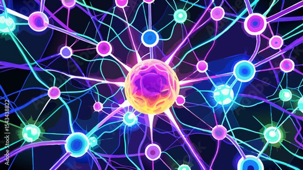 Fototapeta Quantum Multiverse Data Visualizer — Futuristic Vector Infographics .