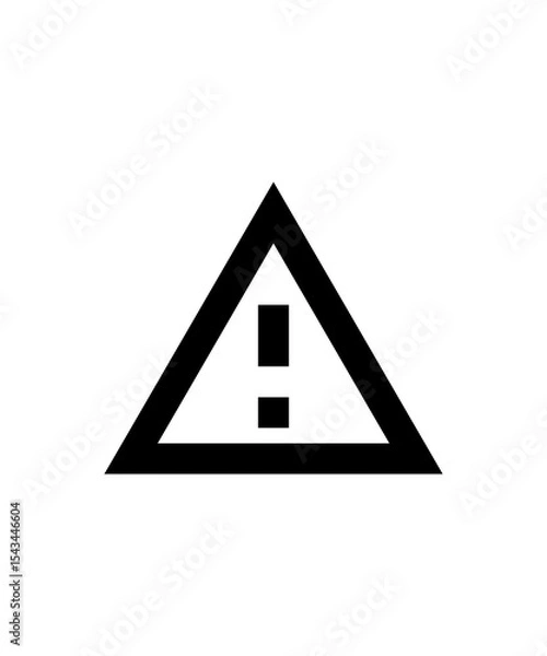 Fototapeta warning icon
