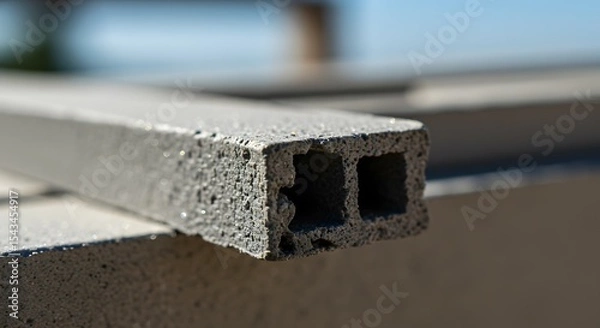 Fototapeta Lightweight Concrete Blocks Innovative Building Material for Sustainable Construction Projects
