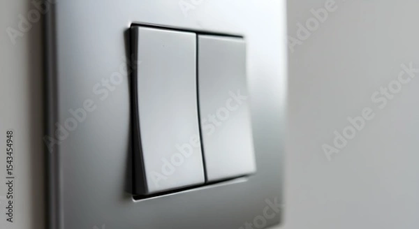 Fototapeta Modern Double Light Switch Sleek, Stylish, and Functional Home Electrical Upgrade
