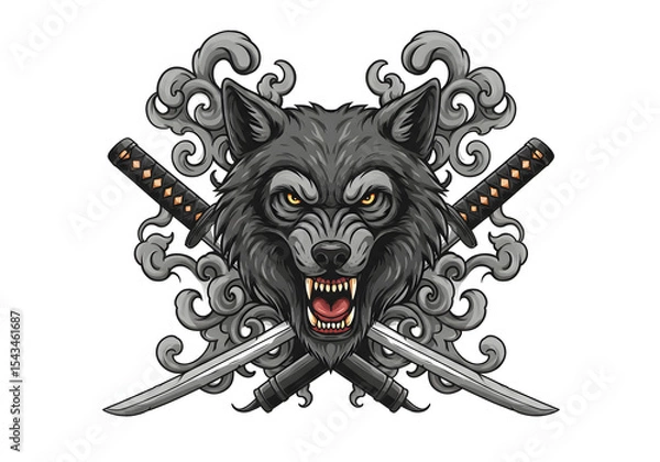 Obraz skull with a sword