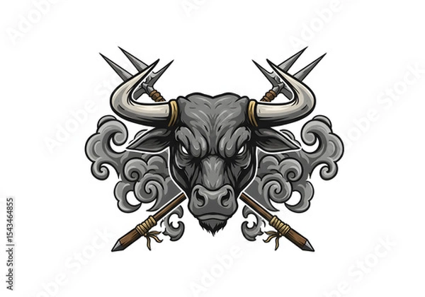 Obraz bull with horns