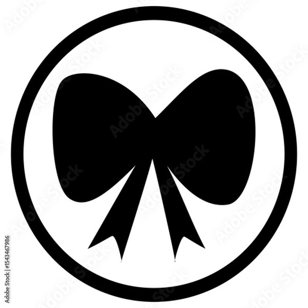 Obraz Playful Silhouette designed circular logo