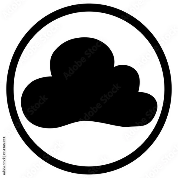 Obraz Playful Silhouette designed circular logo