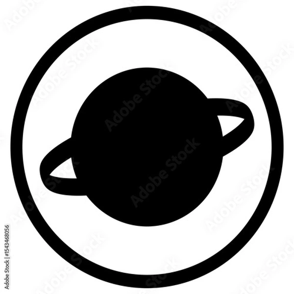 Obraz Playful Silhouette designed circular logo