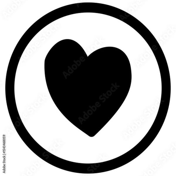 Obraz Playful Silhouette designed circular logo