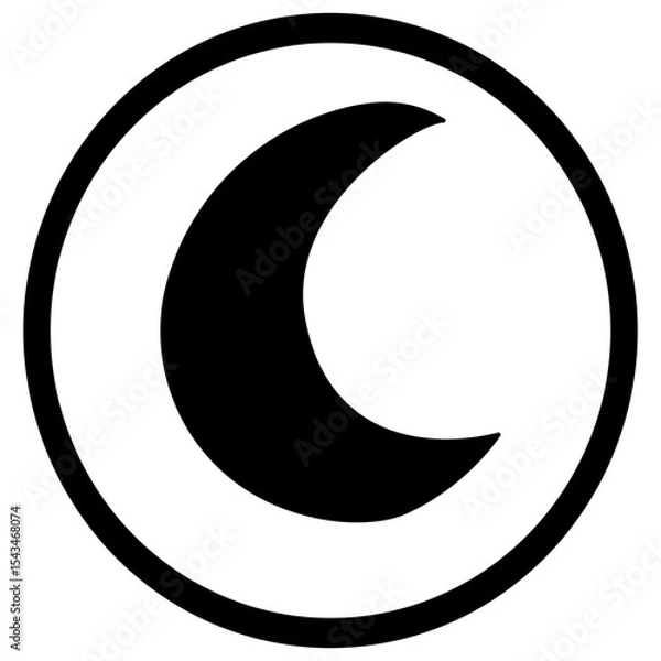 Obraz Playful Silhouette designed circular logo