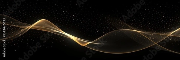 Obraz background gold black lines