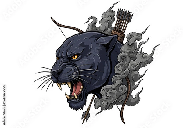 Obraz lion in the black