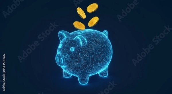 Fototapeta The Digital Piggy Bank Transforming Personal Finance Exploring Trends and Future Implications Innovations