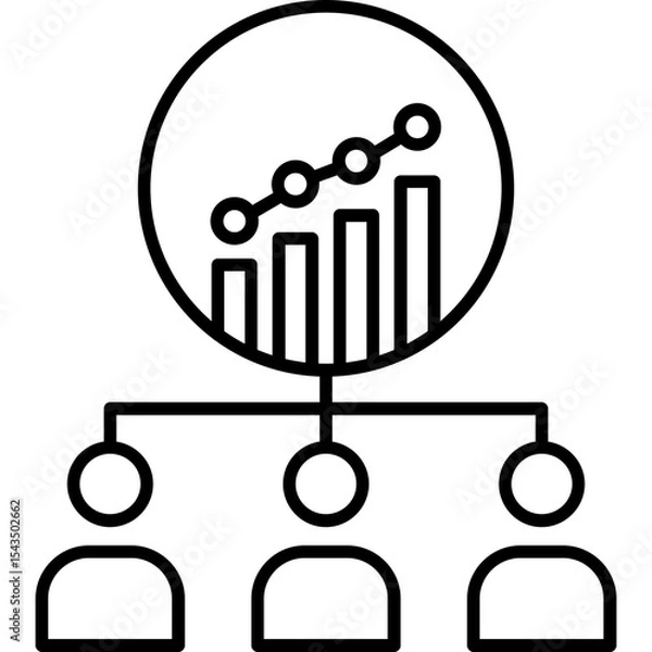 Obraz Data-Driven Culture Icon