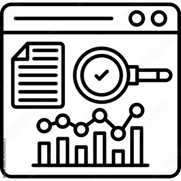 Obraz Exploratory Data Analysis Icon