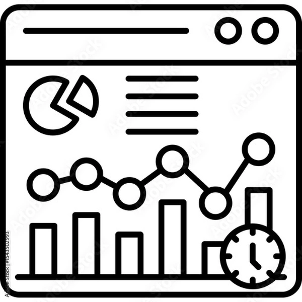 Obraz Time Series Analysis Icon
