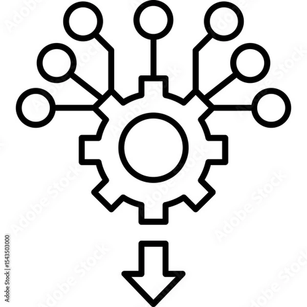 Obraz Data Consolidation Icon