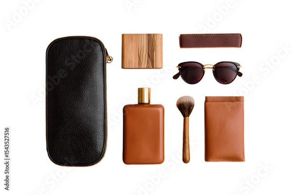 Fototapeta Gift box item of a gents person on transparent background