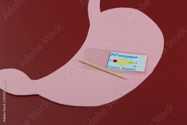 Fototapeta helicobacter pylori Test. Fast test to detect a stomach bacteria called helicobacter pylori