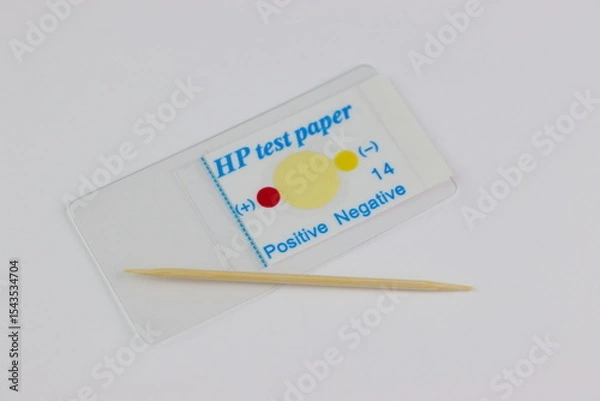 Fototapeta helicobacter pylori Test. Fast test to detect a stomach bacteria called helicobacter pylori
