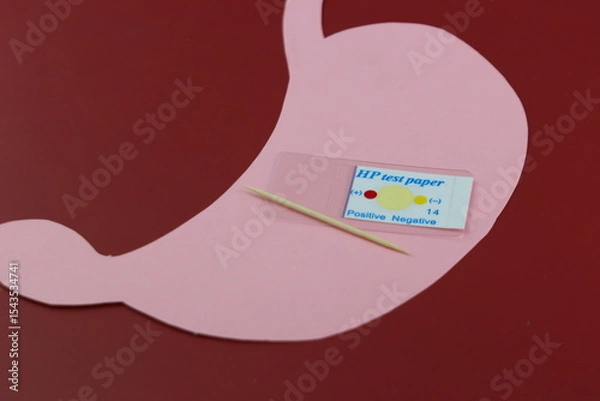 Fototapeta helicobacter pylori Test. Fast test to detect a stomach bacteria called helicobacter pylori