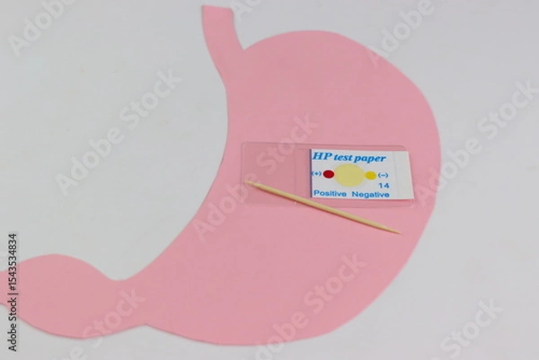 Fototapeta helicobacter pylori Test. Fast test to detect a stomach bacteria called helicobacter pylori