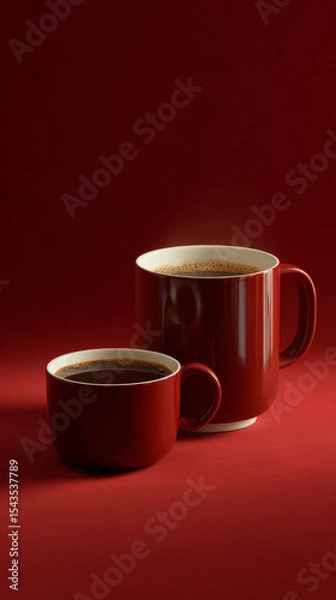 Obraz Curated Ceramic Vessels Captured with Bold Studio Illumination  
