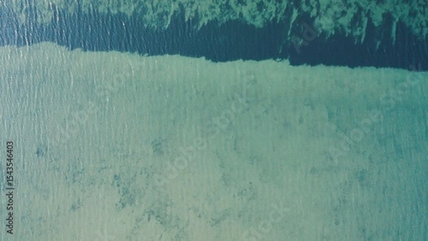 Fototapeta An aerial view of algae in a pond.
